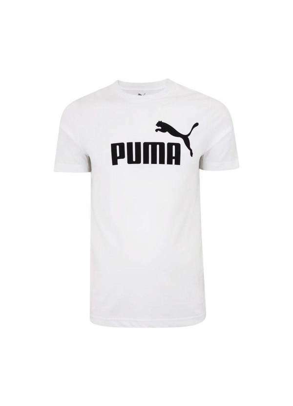 Puma - Camiseta Puma Essentials No. 1 Logo Infantil Branco