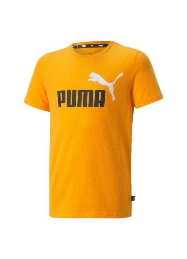 Puma - Camiseta Puma Essentials  Two Tone Infantil Amarelo