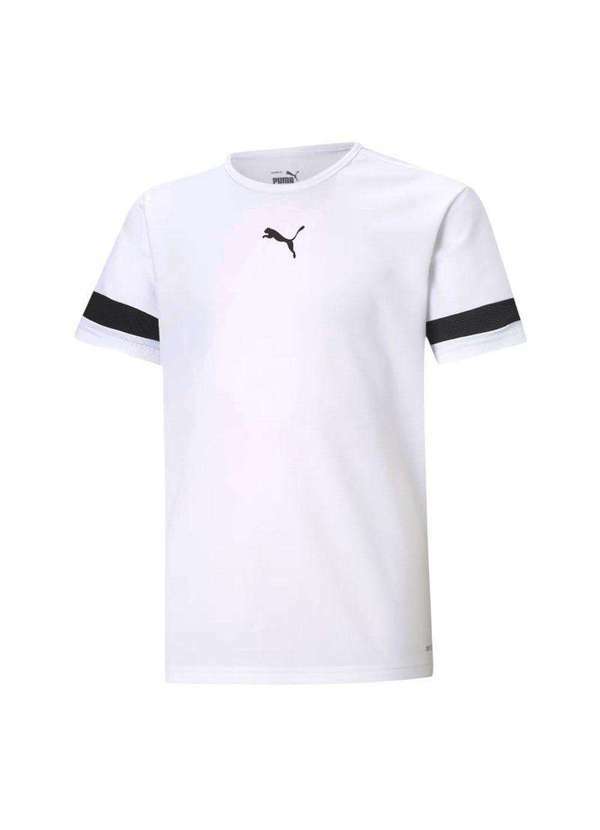 Puma - Camiseta Puma Teamrise Jersey Infantil Branco