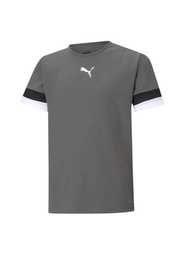 Puma - Camiseta Puma Teamrise Jersey Infantil Cinza