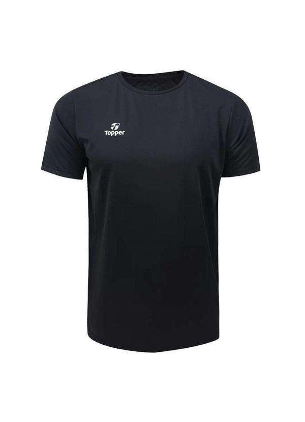 Topper - Camiseta Topper Fut Classic Juvenil Preto