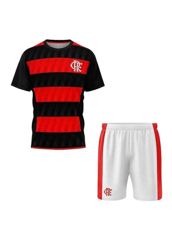 Braziline - Conjunto Braziline Flamengo Mini Craque Infantil Vermelho