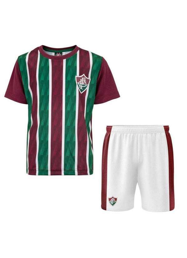 Braziline - Conjunto Braziline Fluminense Mini Craque Infantil Verde