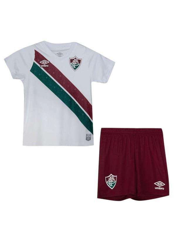 Umbro - Conjunto Umbro Fluminense Ii 2024/25 Infantil Branco