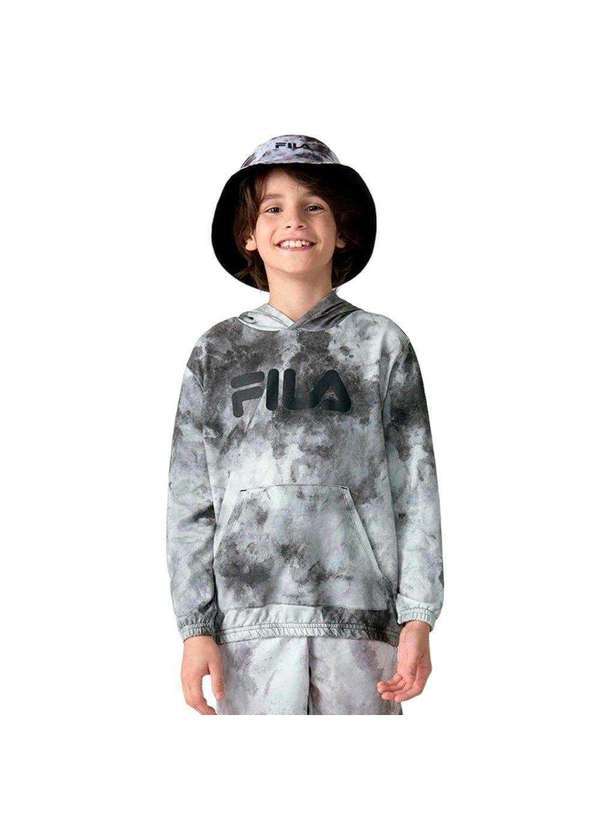 Fila - Casaco Fila Letter Sky Infantil Preto