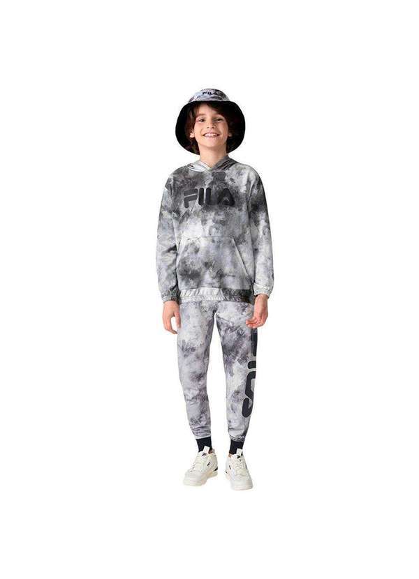 Fila - Agasalho Fila Letter Sky Infantil Preto
