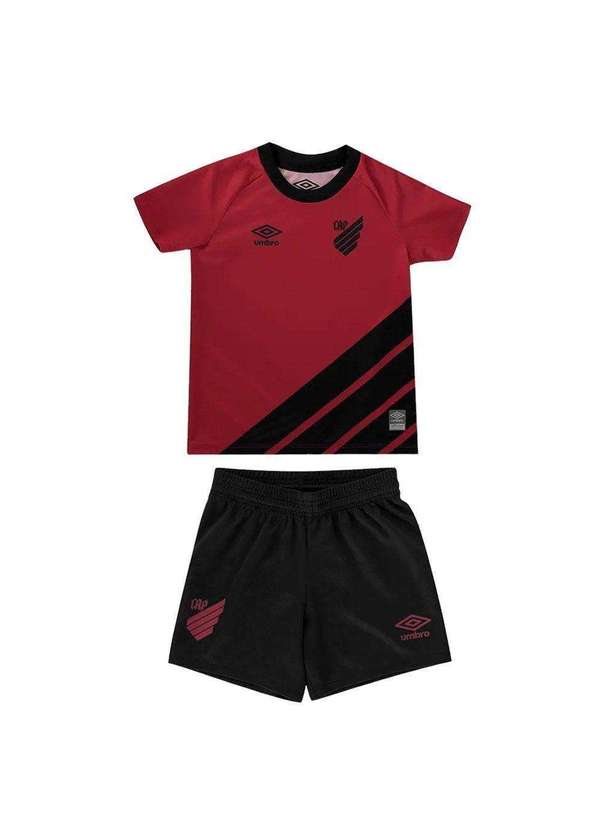 Umbro - Conjunto Umbro Athletico Paranaense I 2023/24 Infantil Vermelho