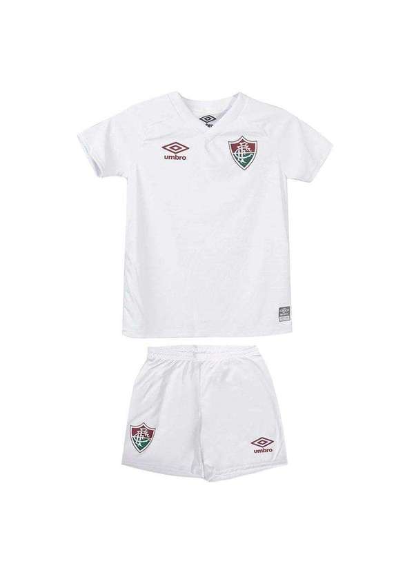 Umbro - Conjunto Umbro Fluminense Ii 2022/23 Infantil Branco