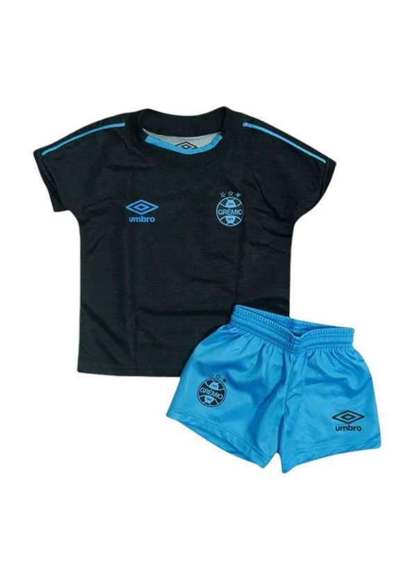 Umbro - Conjunto Umbro Grêmio Iii 2023 Infantil Preto