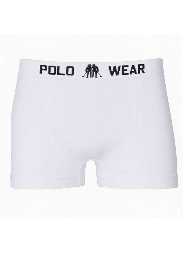 Polo Wear - Cueca Boxer Polo Wear Basic Infantil Branco