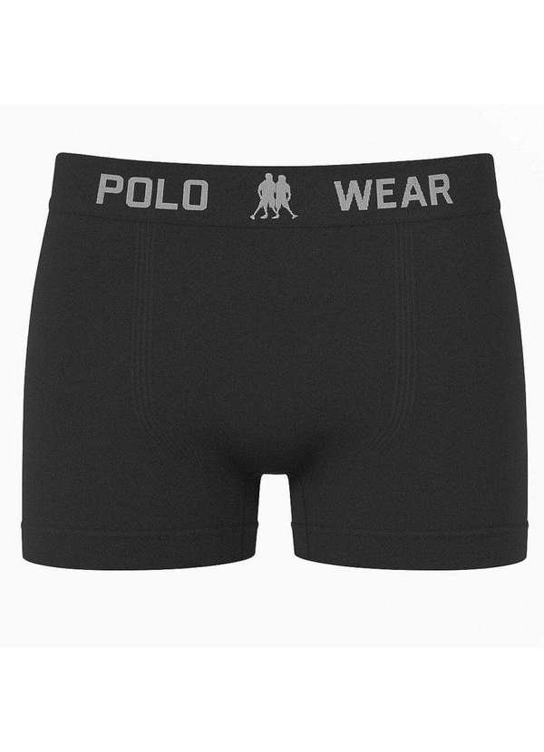Polo Wear - Cueca Boxer Polo Wear Basic Infantil Preto