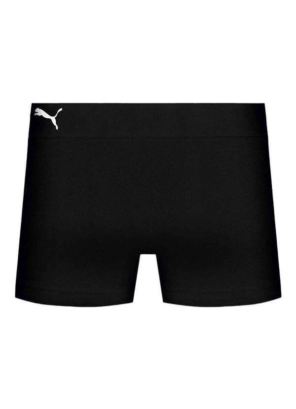 Puma - Cueca Boxer Puma sem Costura Infantil Preto 2
