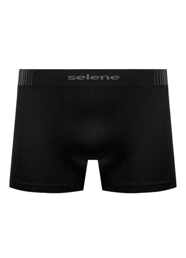 Selene - Cueca Boxer Selene sem Costura Infantil Preto