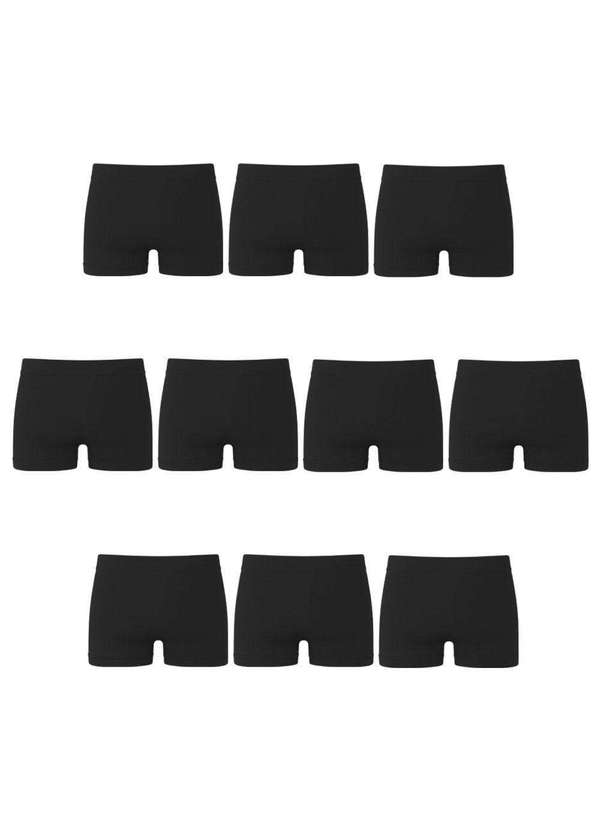 Polo Wear - Kit 10 Cuecas Boxer Polo Wear Basic Infantil Preto 2