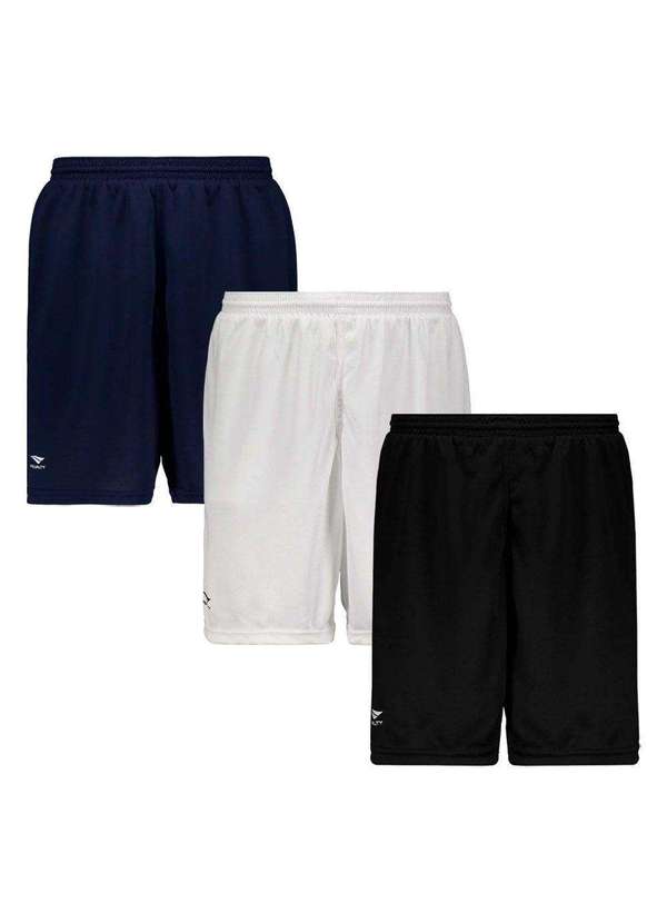 Penalty - Kit 3 Calções Penalty Matís Ix Juvenil Branco 1