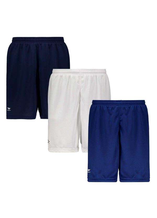 Penalty - Kit 3 Calções Penalty Matís Ix Juvenil Branco 1