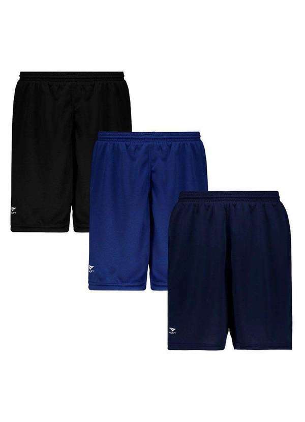 Penalty - Kit 3 Calções Penalty Matís Ix Juvenil Azul