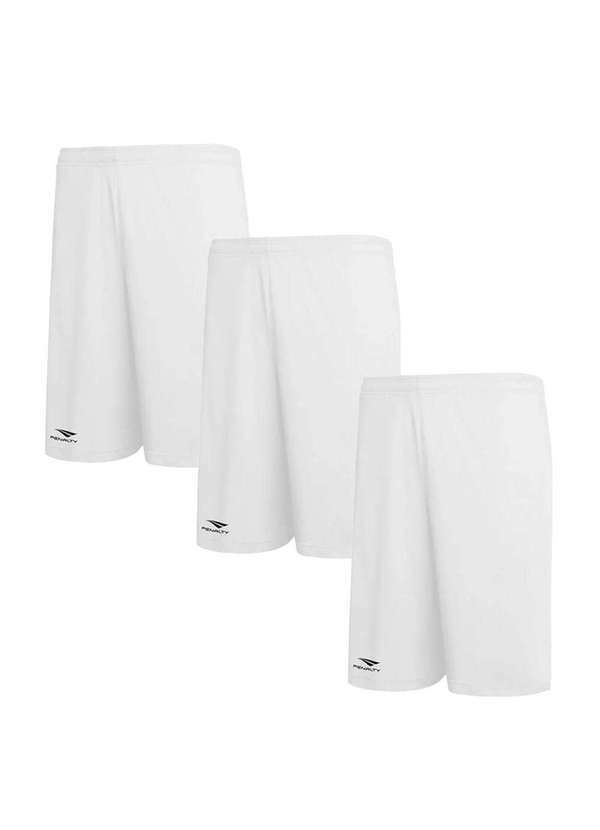 Penalty - Kit 3 Calções Penalty X Juvenil Branco