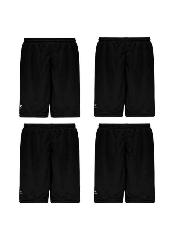 Penalty - Kit 4 Calções Penalty Matís Ix Juvenil Preto