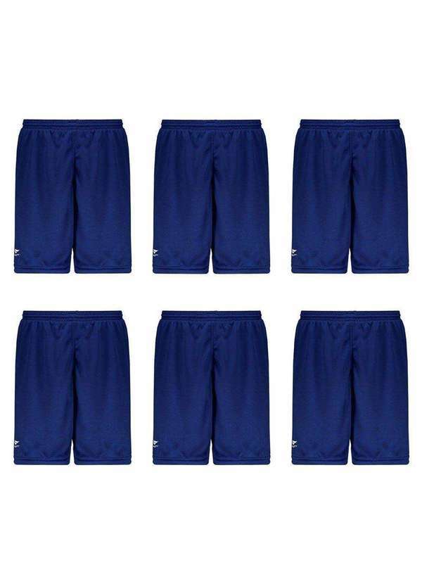 Penalty - Kit 6 Calções Penalty Matís Ix Juvenil Azul
