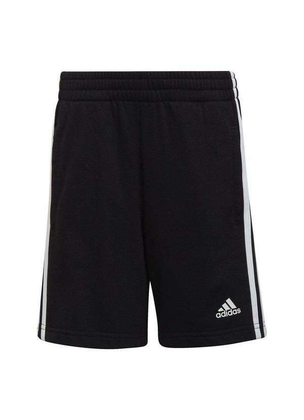 Adidas - Short Adidas Essentials 3-Stripes Infantil Preto