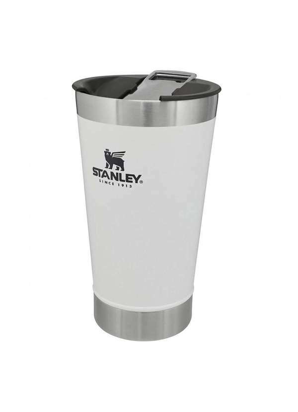 Stanley - Copo Térmico de Cerveja Stanley Beer Pint com Tampa 473ml Branco