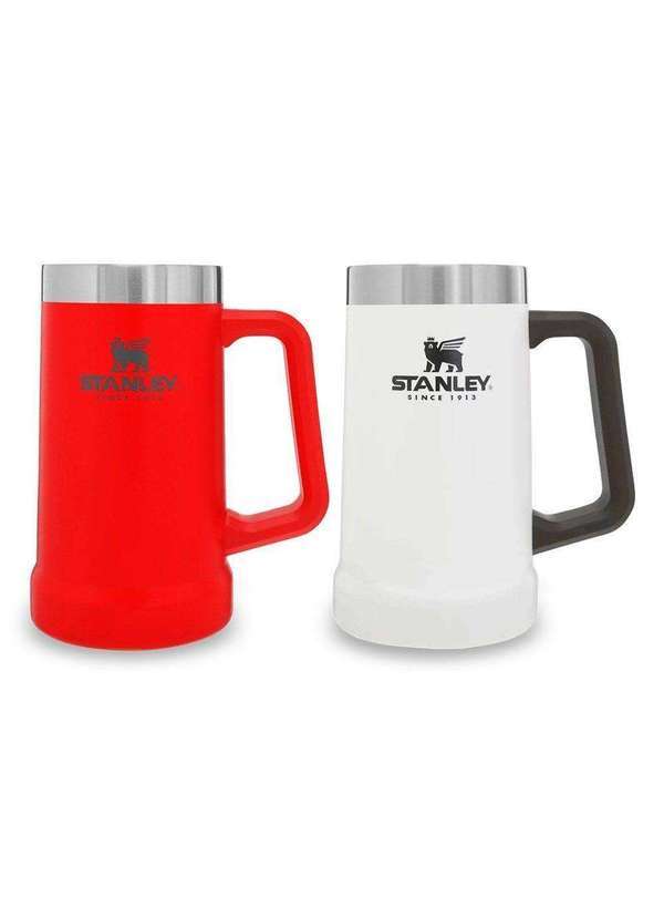 Stanley - Kit 2 Canecas Térmicas de Cerveja Stanley 710ml Vermelho