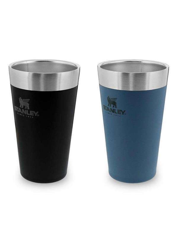 Stanley - Kit 2 Copos Térmicos de Cerveja Stanley Beer Pint 473ml Preto