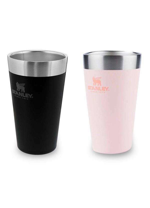 Stanley - Kit 2 Copos Térmicos de Cerveja Stanley Beer Pint 473ml Rosa