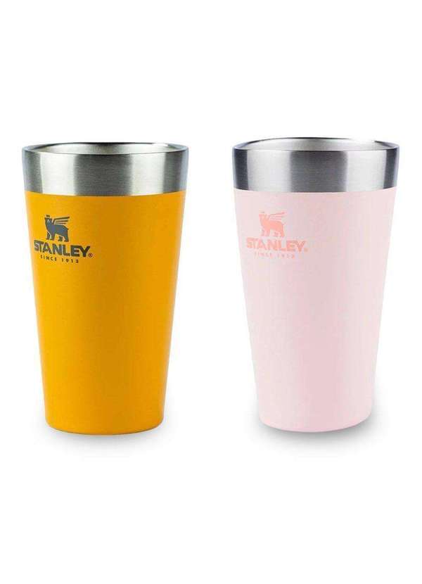 Stanley - Kit 2 Copos Térmicos de Cerveja Stanley Beer Pint 473ml Rosa