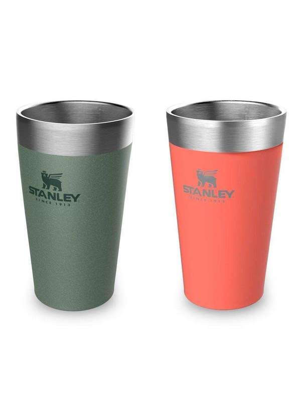 Stanley - Kit 2 Copos Térmicos de Cerveja Stanley Beer Pint 473ml Verde