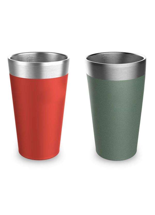 Stanley - Kit 2 Copos Térmicos de Cerveja Stanley Beer Pint 473ml Vermelho 2