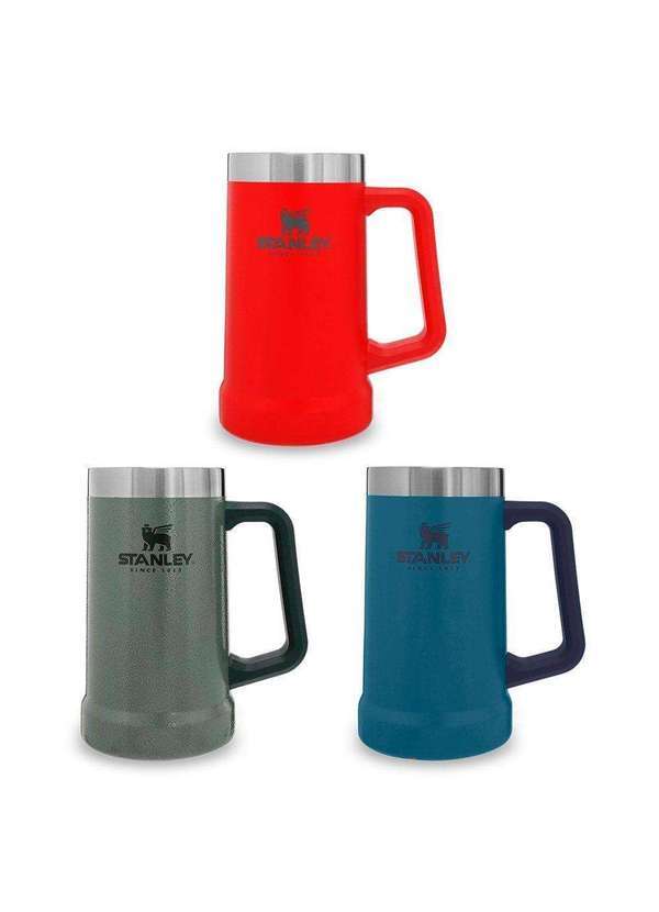 Stanley - Kit 3 Canecas Térmicas de Cerveja Stanley 710ml Verde