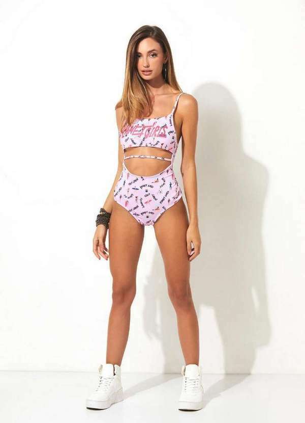 Planet Girls - Body Estampado Rose Planet Girls Rosa Claro Rosa Claro