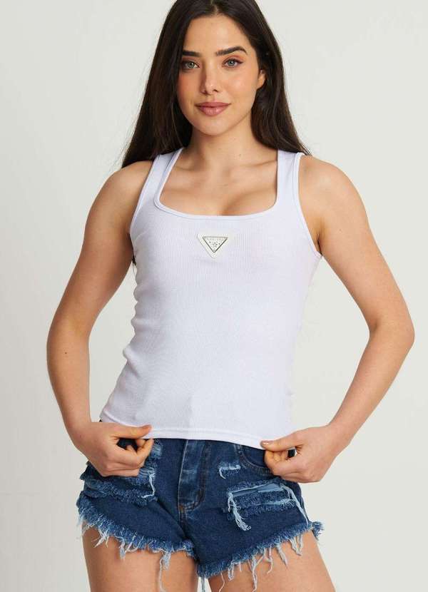 Planet Girls - Regata Decote Reto Planet Girls Branco Branco
