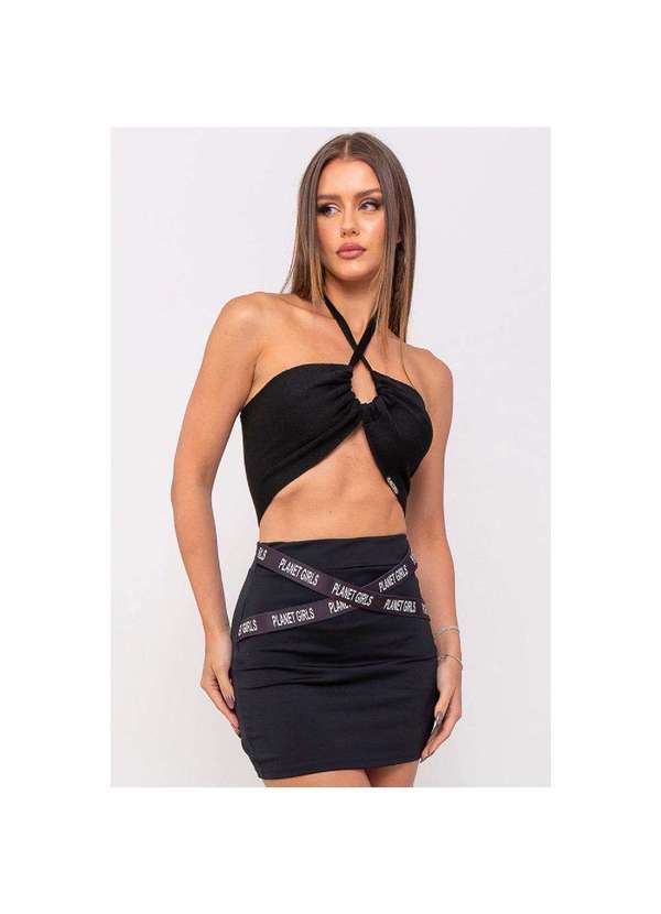 Planet Girls - Top Tricot Liso 6 Estilos em 1 Planet Girls Preto Preto