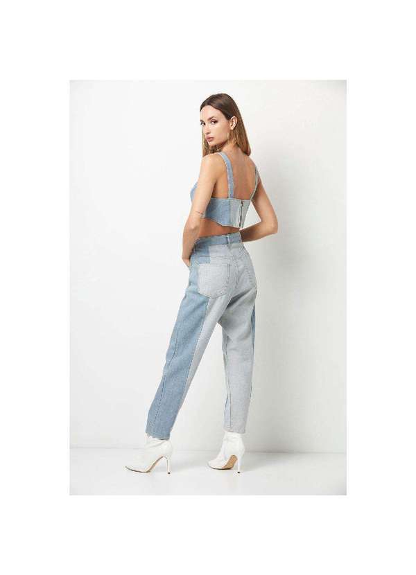 Planet Girls - Calça Jeans Feminina Premium Mom Planet Girls Jeans Claro Jeans Claro 2