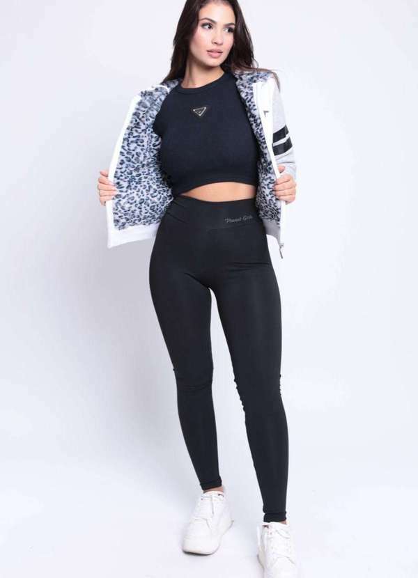 Planet Girls - Calça Legging Básica Planet Girls Preto Preto