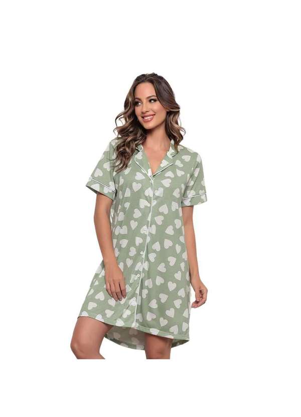 Luna Cuore - Camisola Americana Coracoes Verde