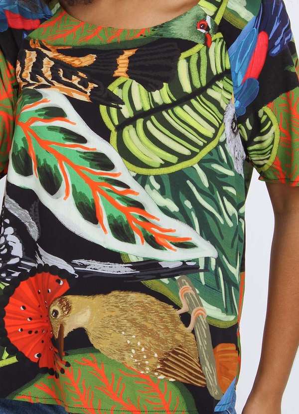 Pequia - Blusa Baile das Aves Pequia Preto 5
