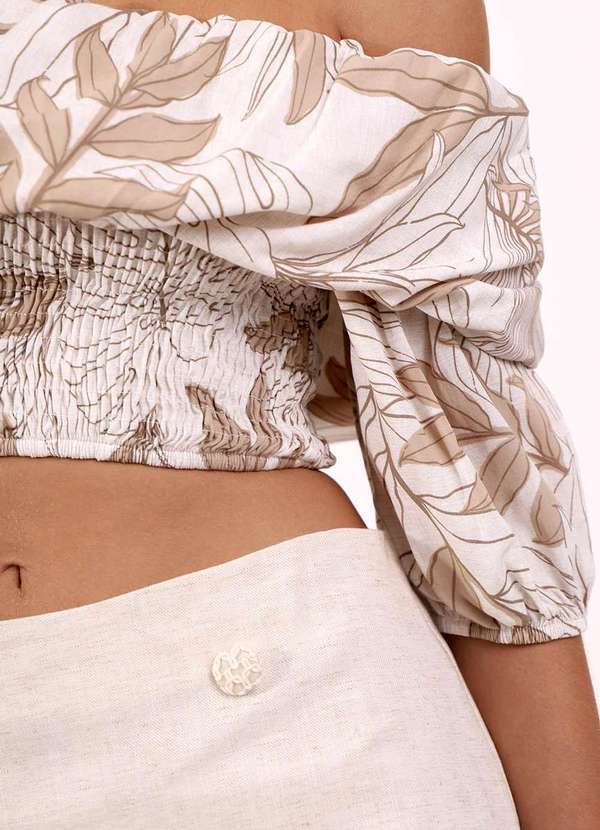 Pequia - Blusa Cropped Ilha Bela Pequia Branco 5