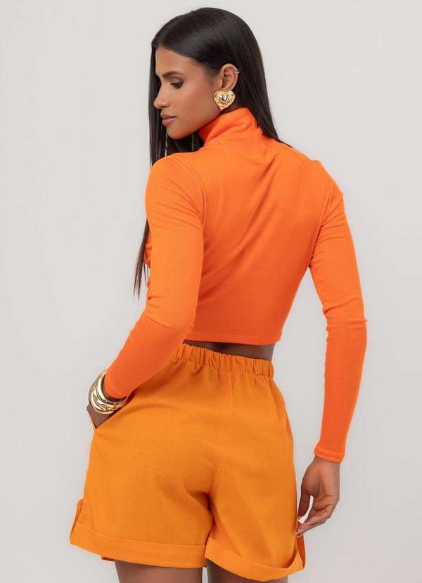 Pequia - Blusa Gola Role Laranja Pequia Laranja 2