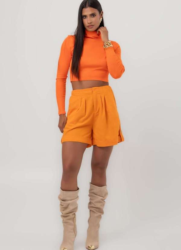 Pequia - Blusa Gola Role Laranja Pequia Laranja 4