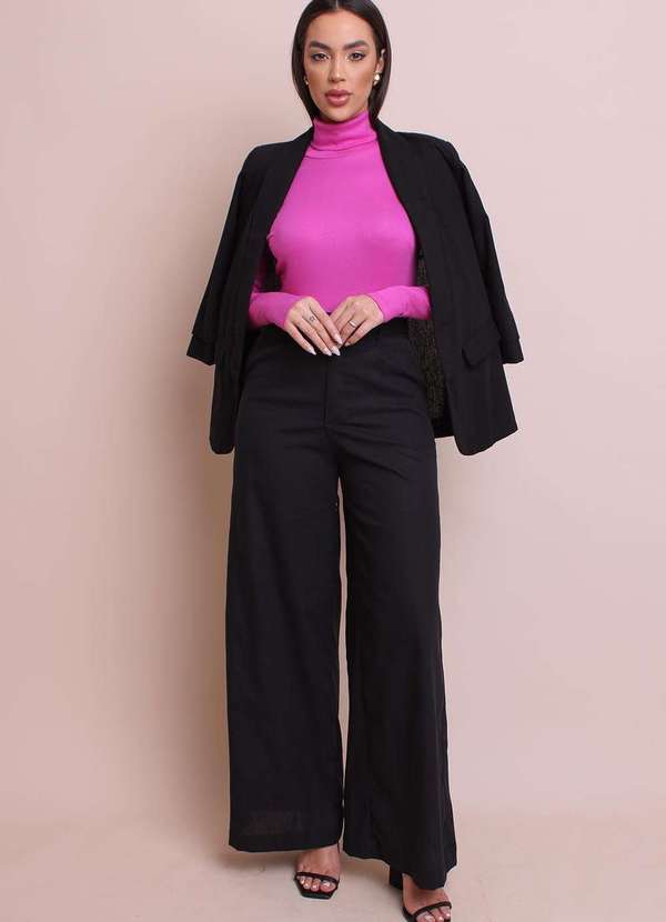 Pequia - Blusa Gola Role Rosa Pequia Rosa