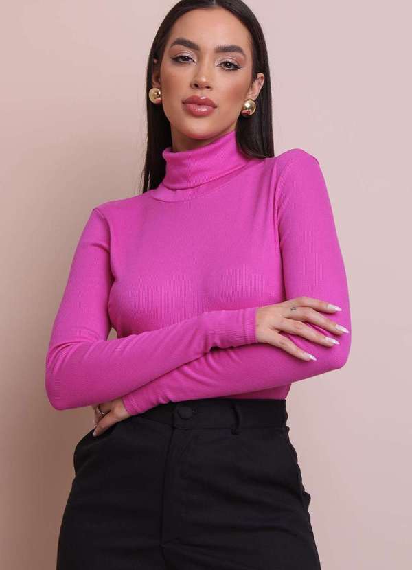 Pequia - Blusa Gola Role Rosa Pequia Rosa 4