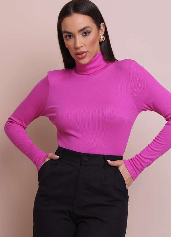 Pequia - Blusa Gola Role Rosa Pequia Rosa 5