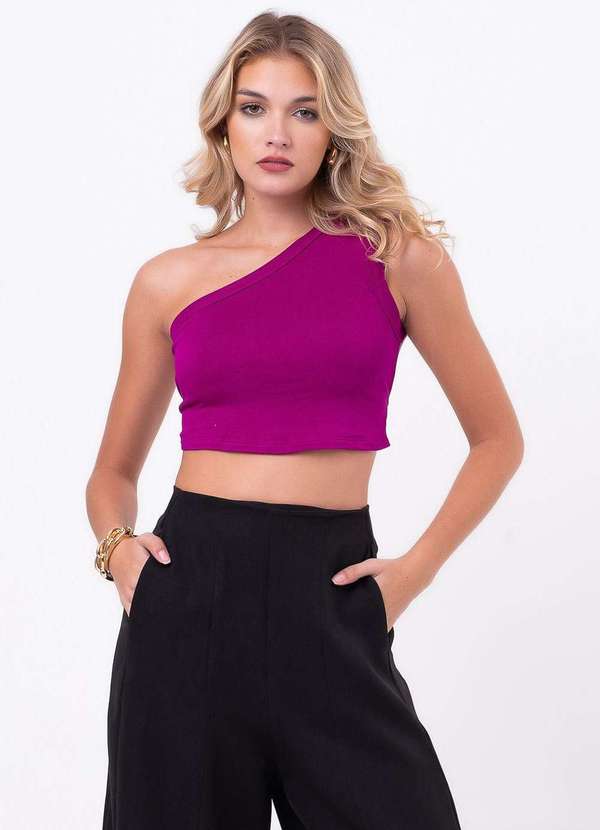 Labrava - Blusa Ombro Unico Roxo Labrava Roxo
