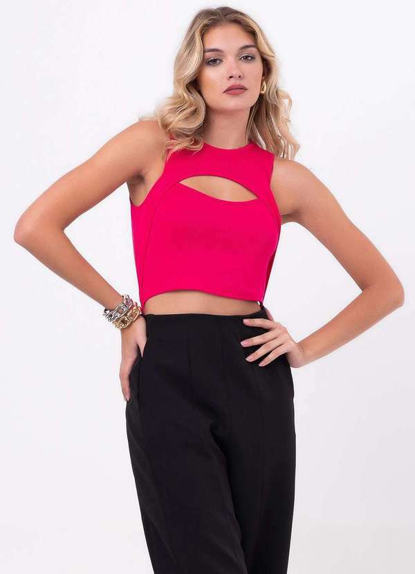 Labrava - Body Regata Vazado Rosa Pink Labrava Rosa