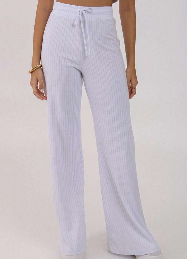 Pequia - Calca de Malha Pantalona Branco Pequia Branco 1