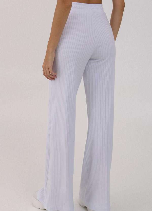 Pequia - Calca de Malha Pantalona Branco Pequia Branco 2